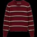 Burgundy striped jumper