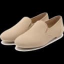 Beige suede loafers
